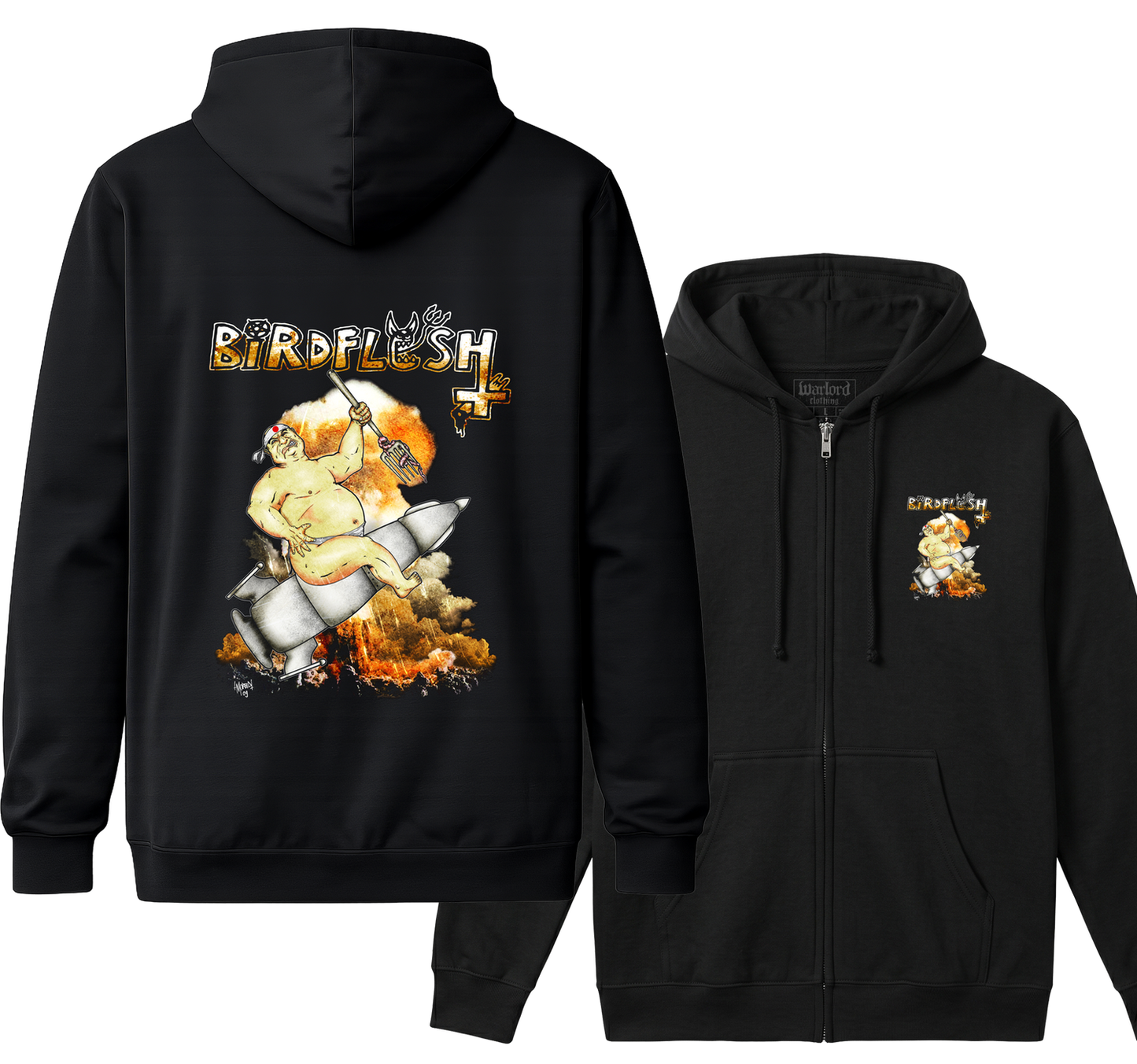 Birdflesh - Zipper Hoodie
