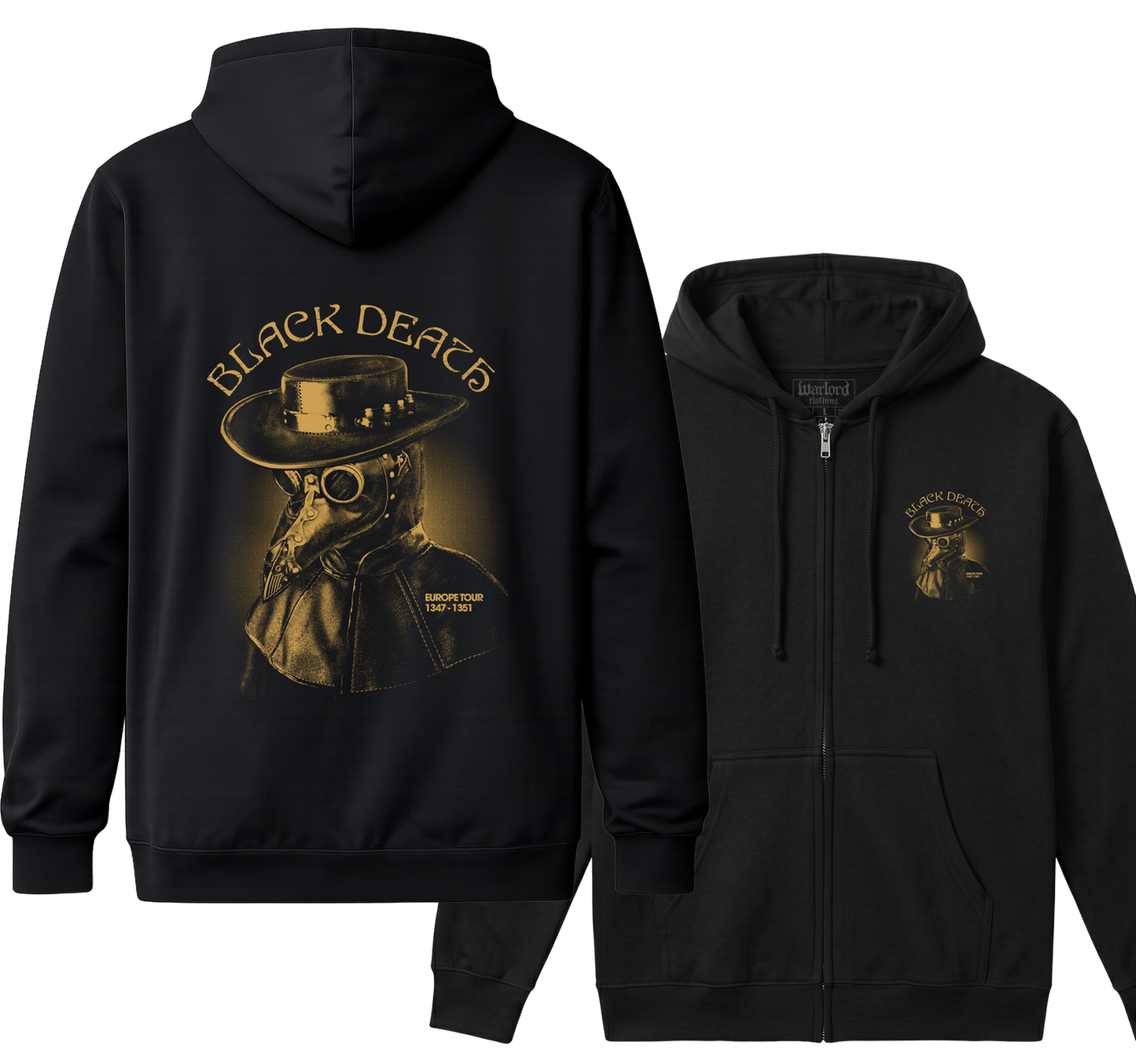 Black Death - Zipper Hoodie