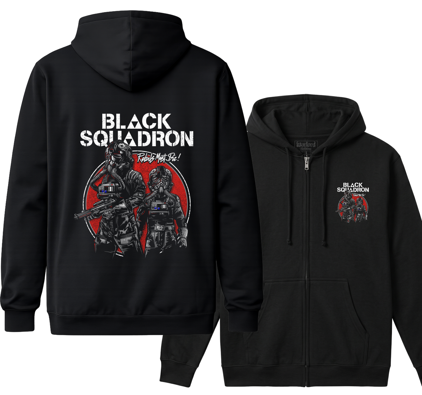 Black Squadron - Zipper Hoodie