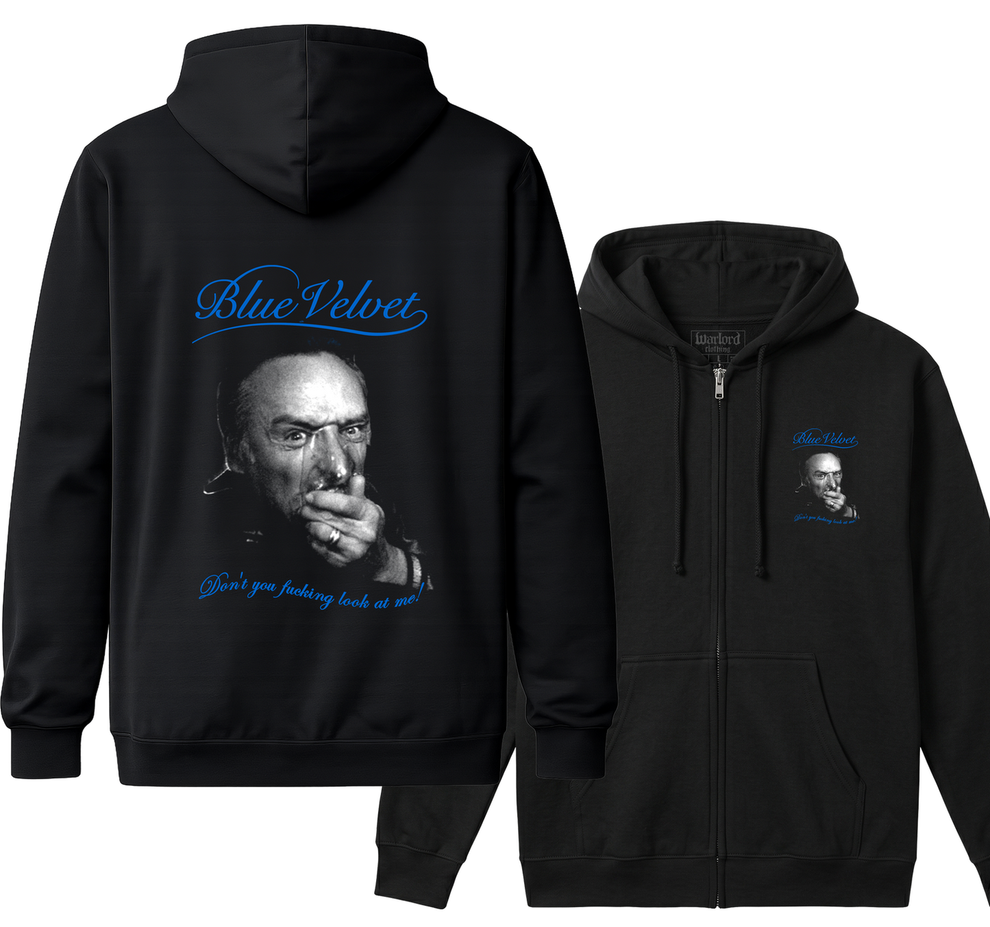 Blue Velvet - Zipper Hoodie