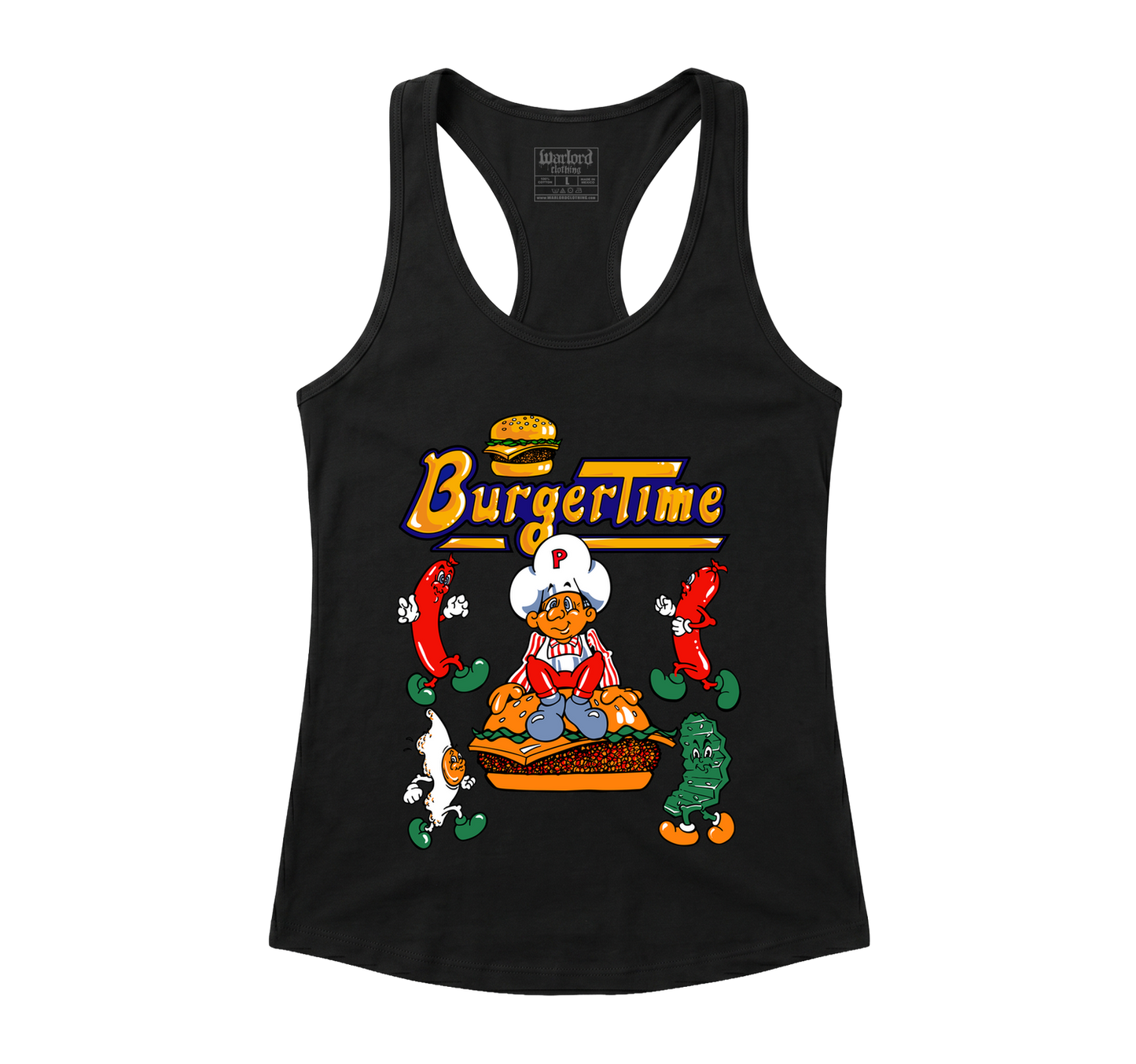 Burgertime - Racerback Tank