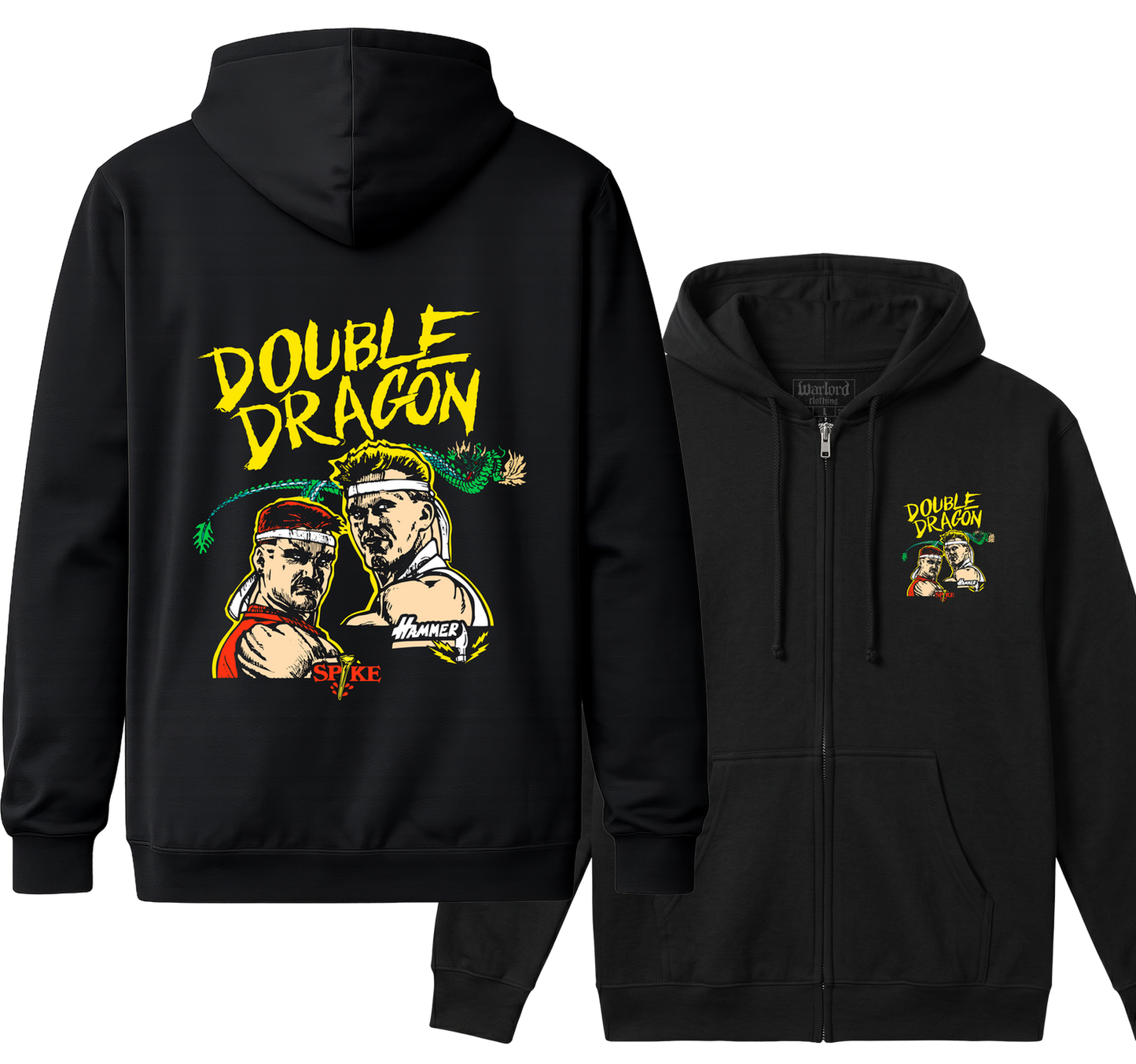 Double Dragon - Zipper Hoodie