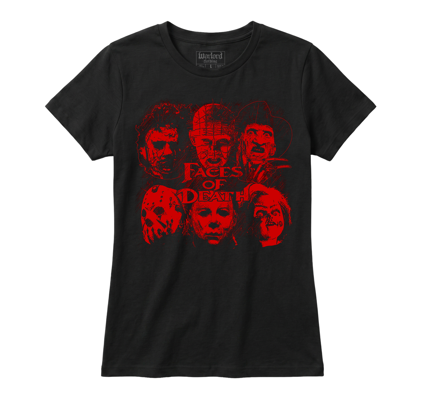 Faces Of Horror - Girlie Tee