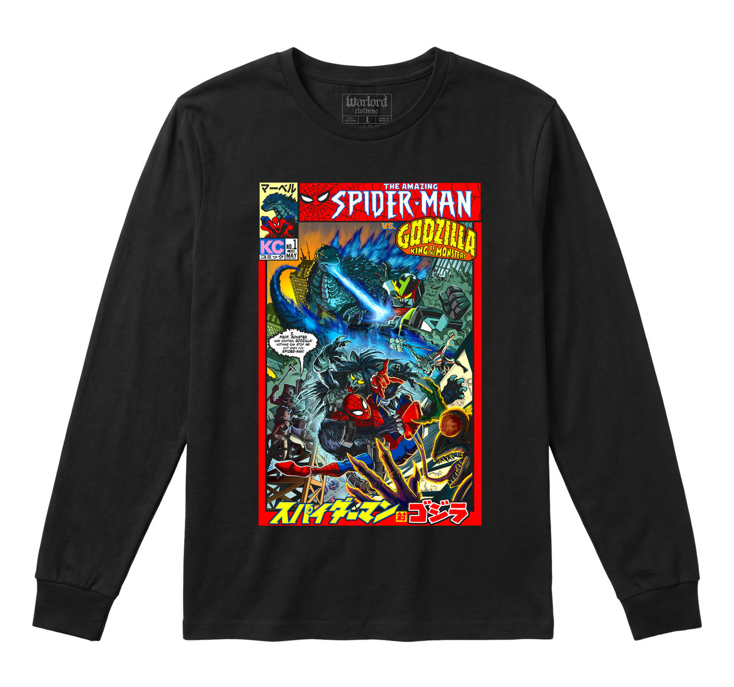 Godzilla VS Spiderman - Long Sleeve
