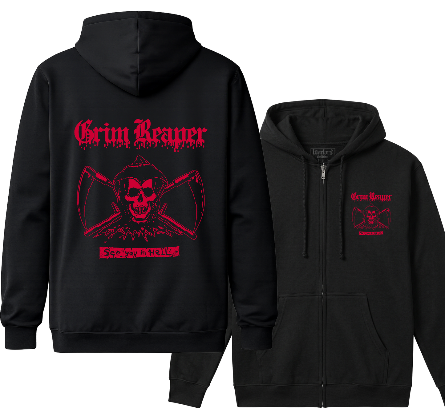 Grim Reaper - Zipper Hoodie