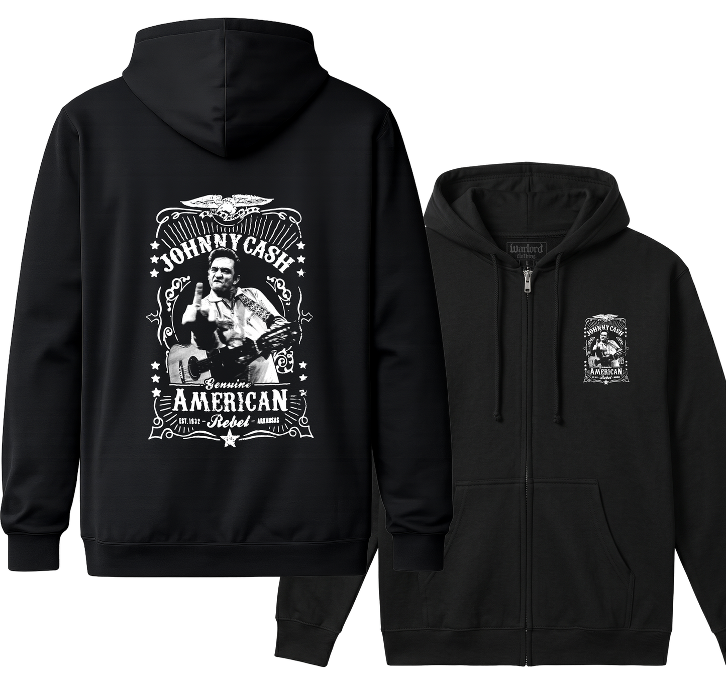 Johnny Cash - Zipper Hoodie