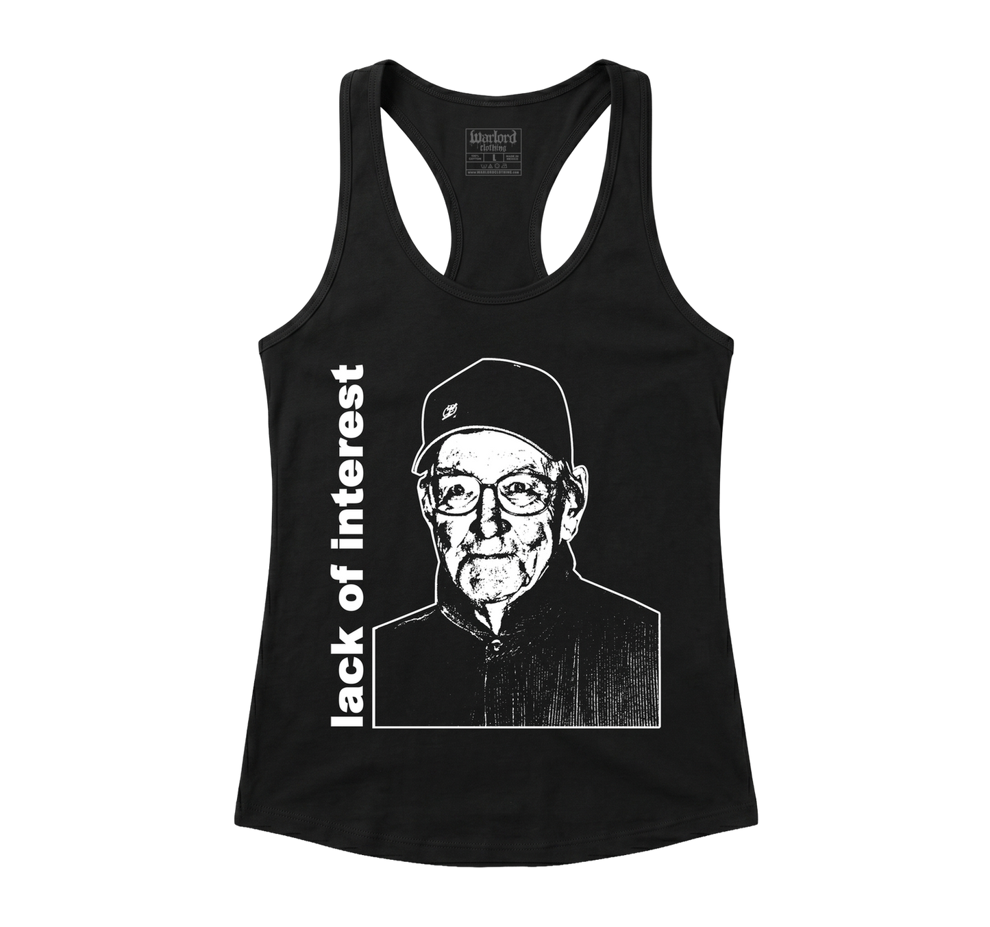 Lack Of Interest - Racerback Tank