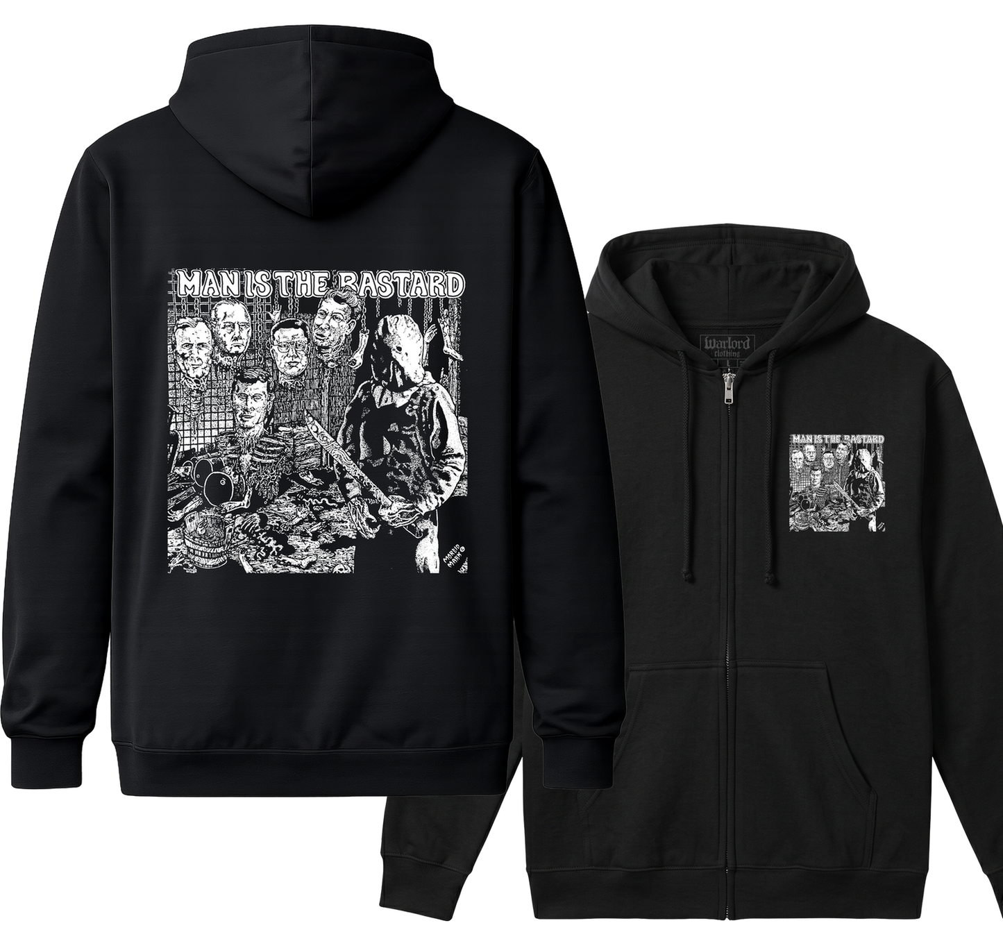 Man Is The Bastard - Zipper Hoodie