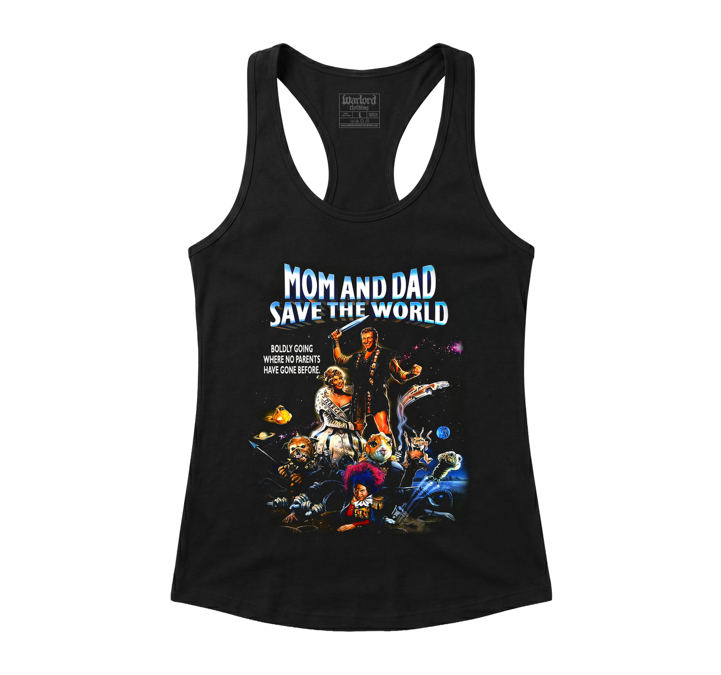 Mom and Dad Save The World - Racerback Tank