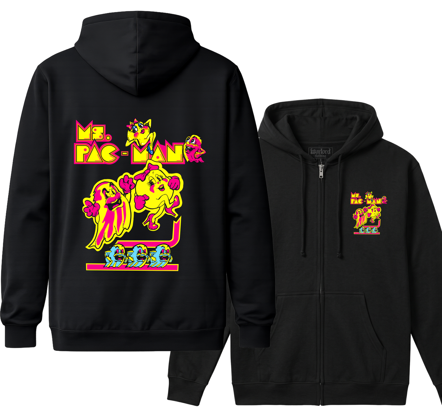 Mrs. Pac-Man - Zipper Hoodie