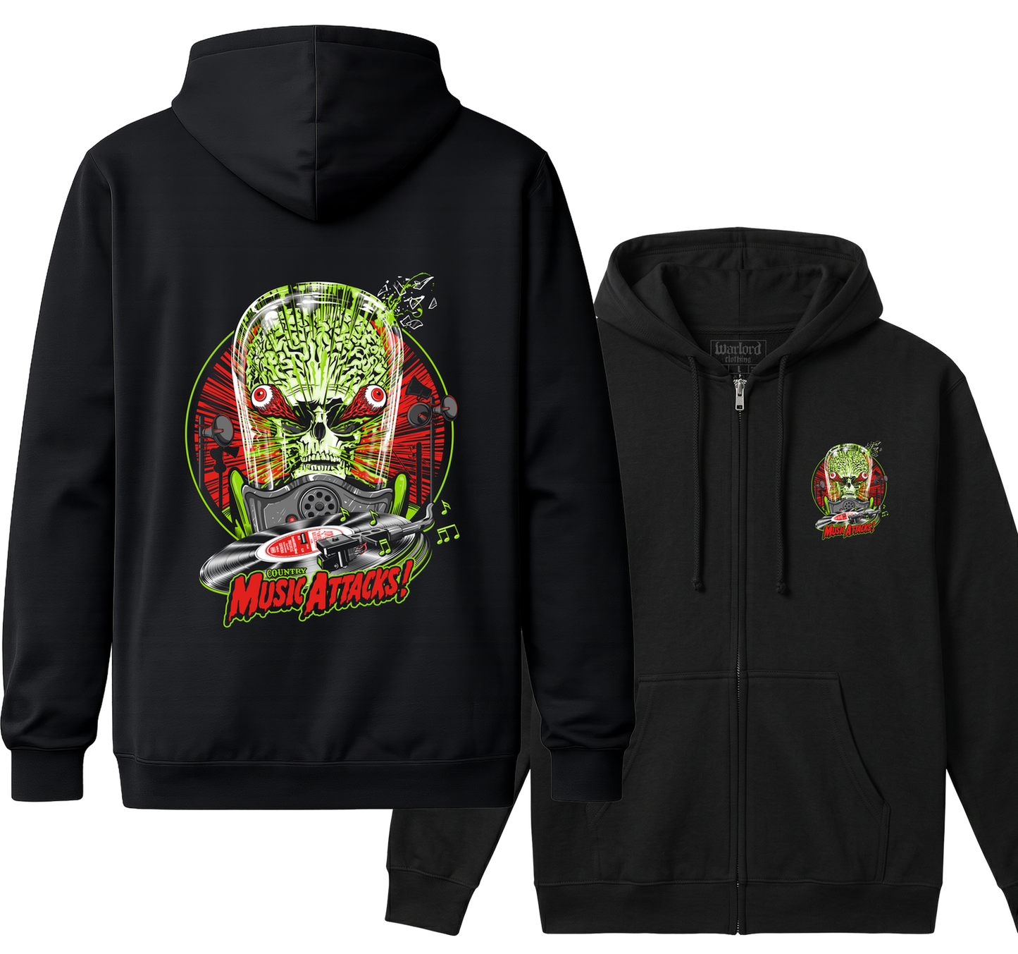 Music Attacks - Zipper Hoodie