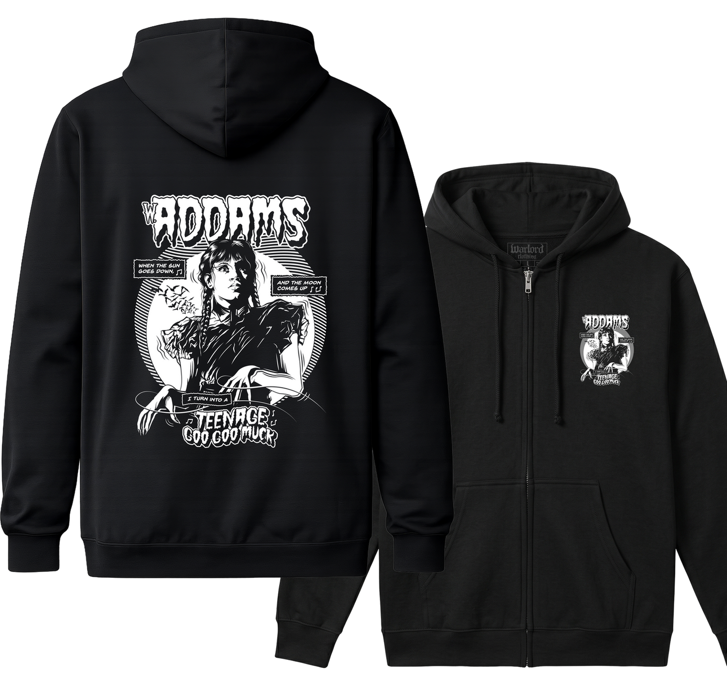 Wednesday Addams - Zipper Hoodie