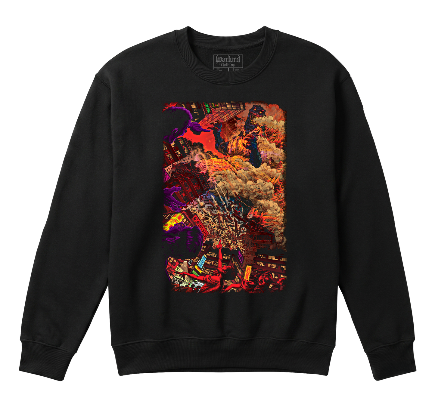 Godzilla Burning - Crewneck Sweatshirt