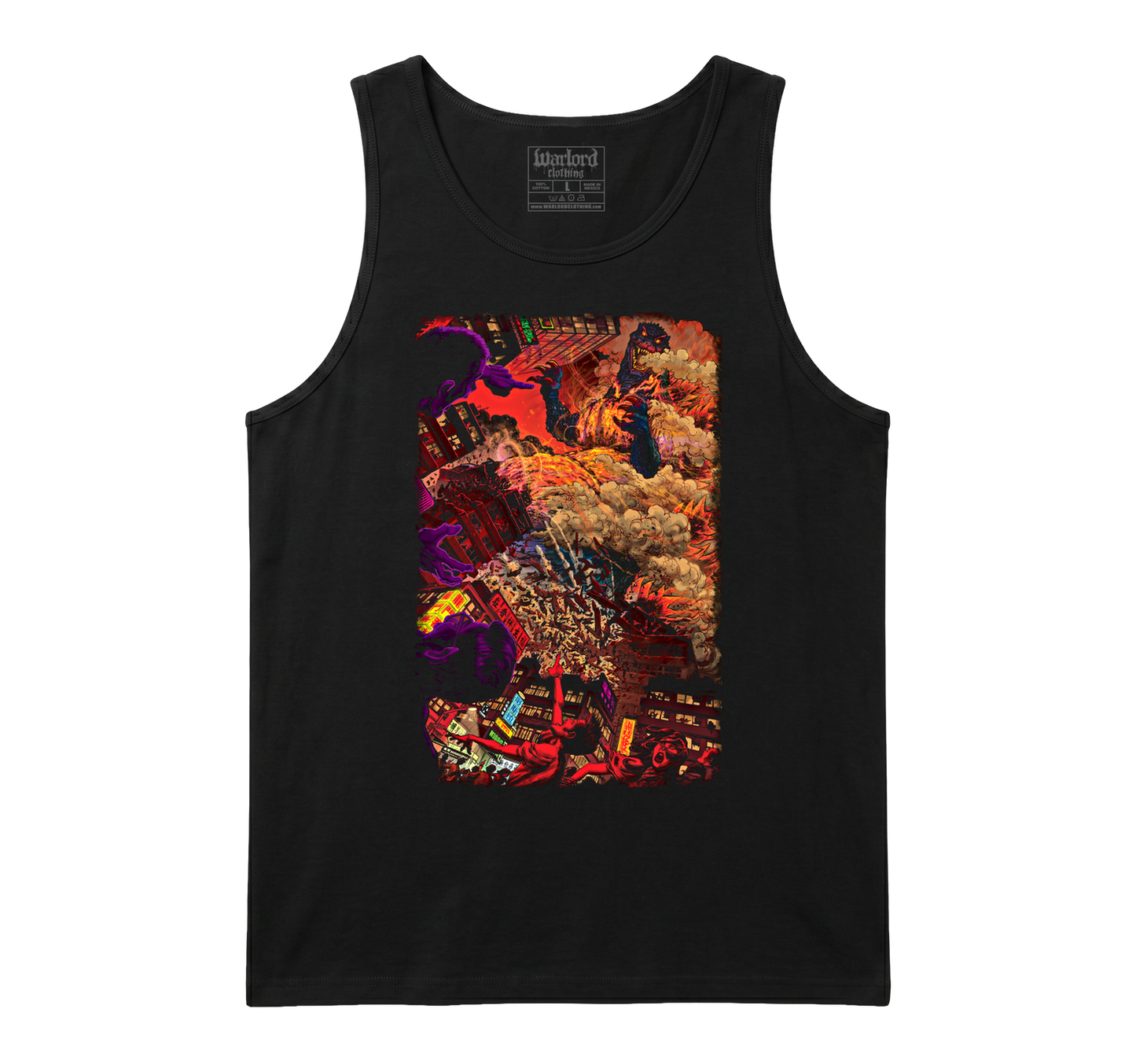 Godzilla Burning - Men's Tank