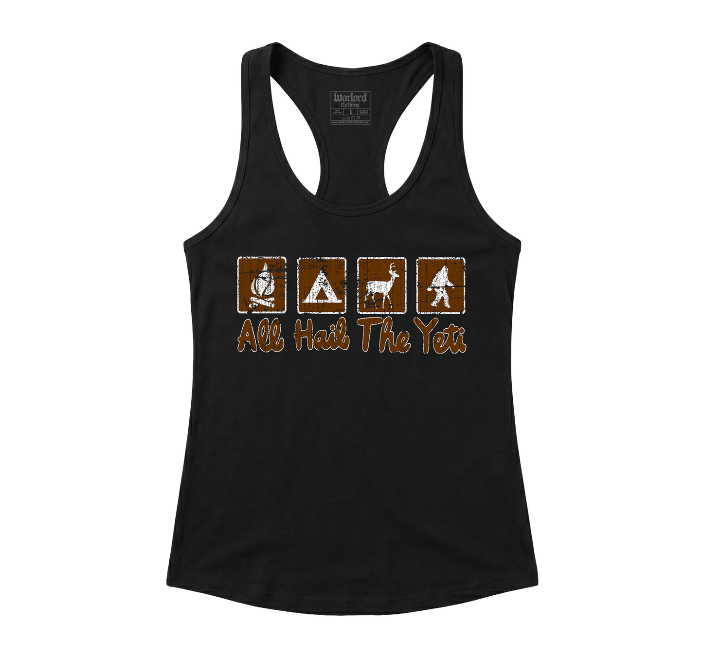 All Hail The Yeti - Racerback Tank