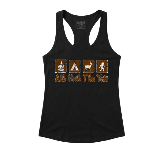 All Hail The Yeti - Racerback Tank
