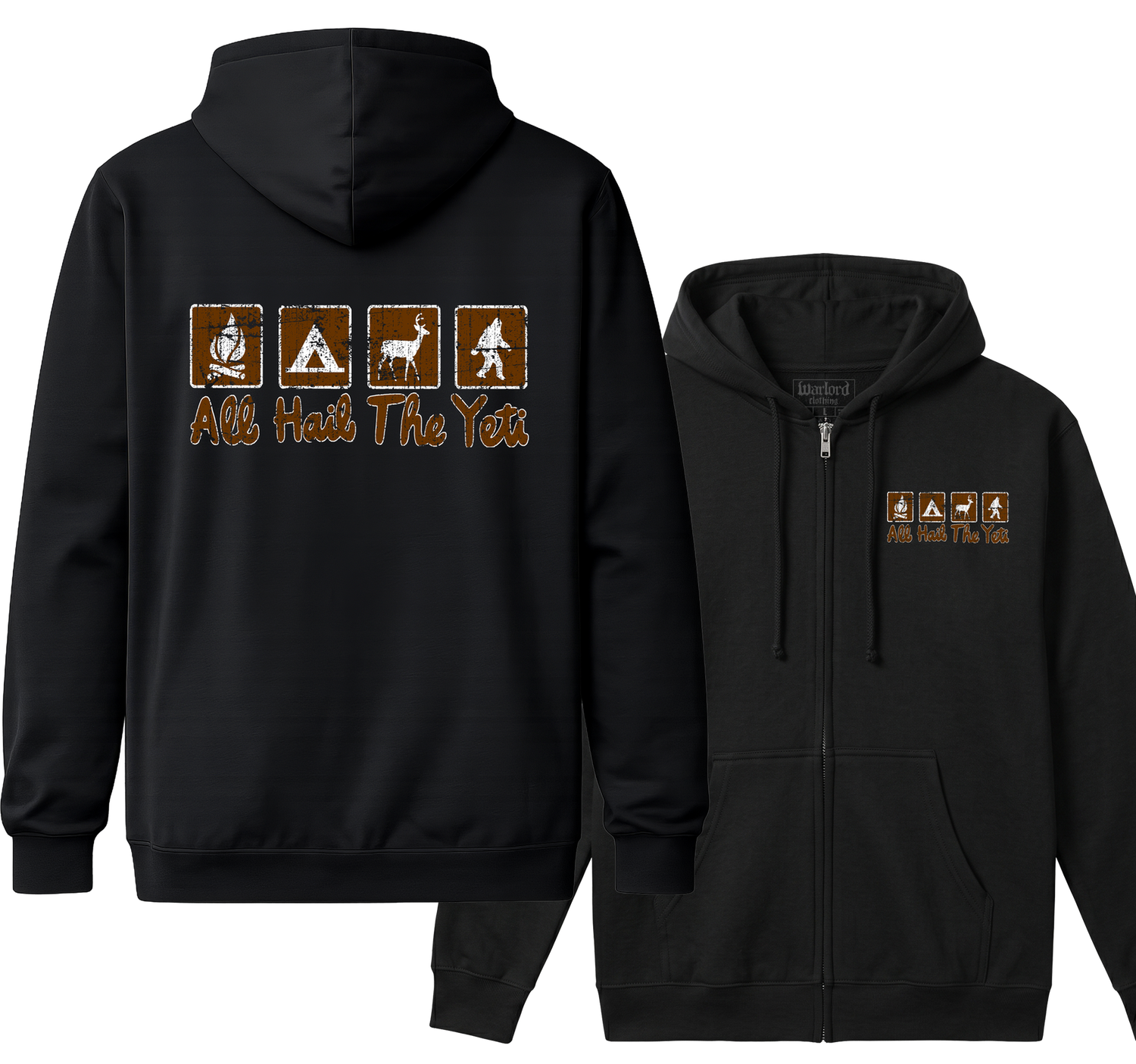 All Hail The Yeti - Zipper Hoodie