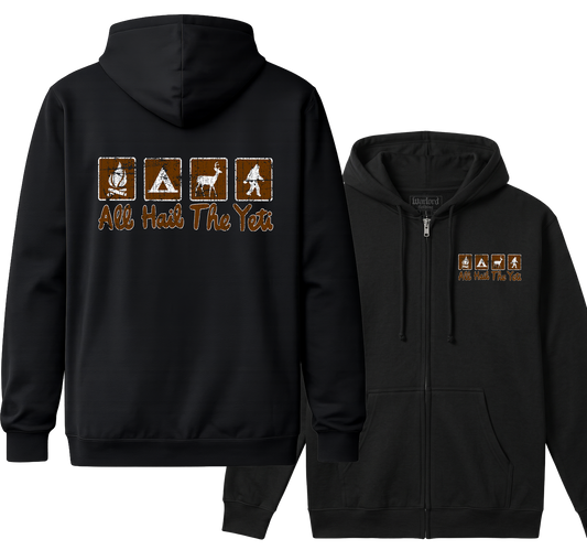 All Hail The Yeti - Zipper Hoodie