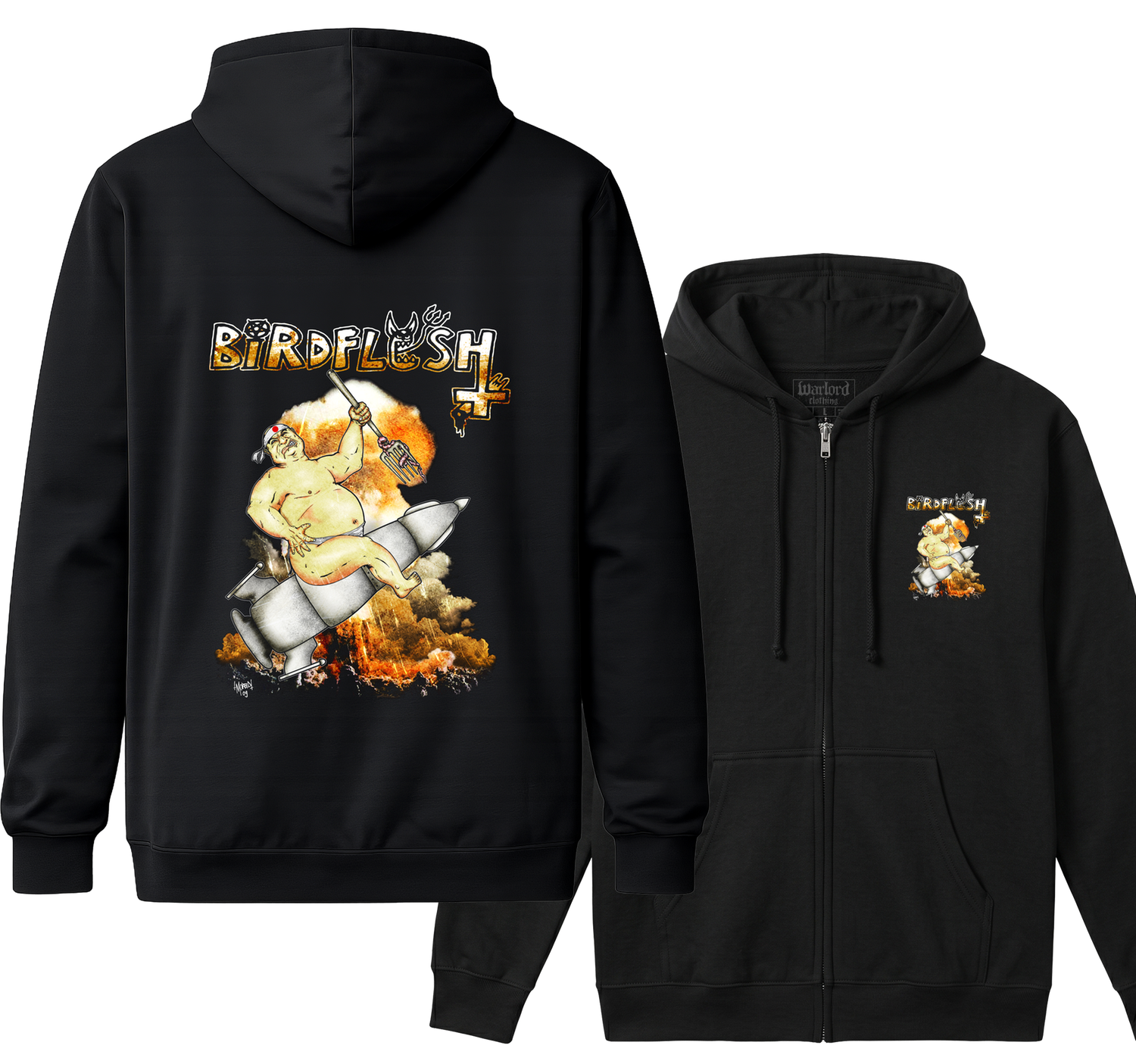 Birdflesh - Zipper Hoodie