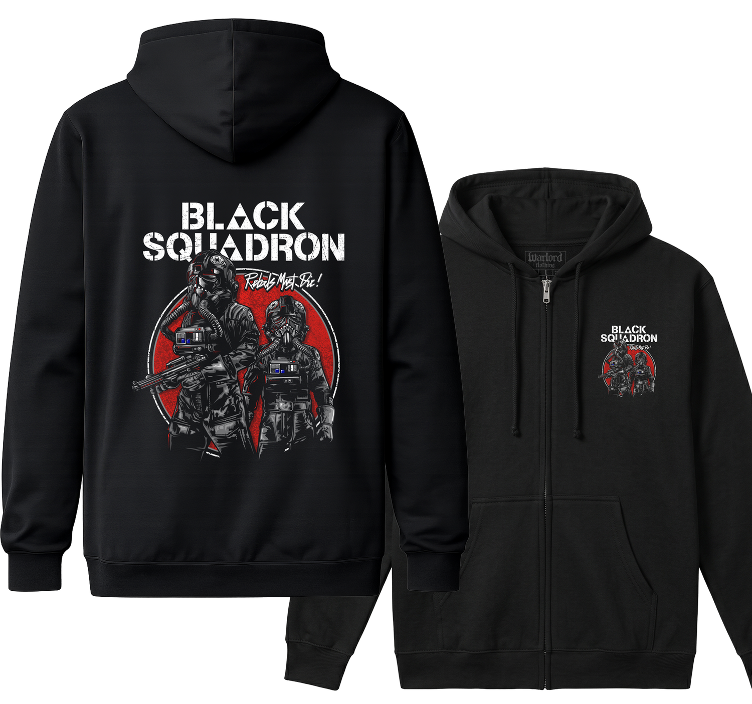 Black Squadron - Zipper Hoodie