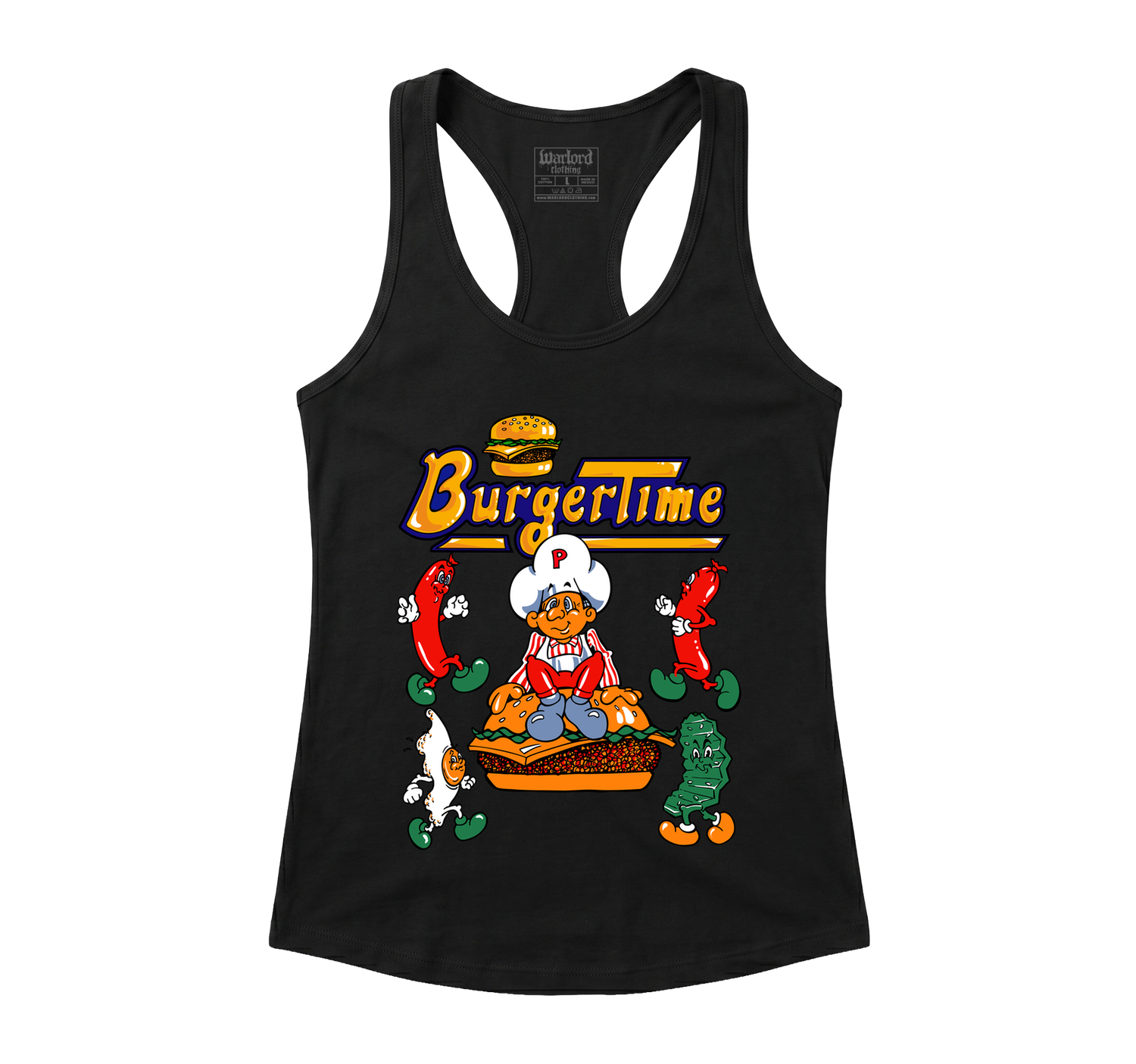 Burgertime - Racerback Tank