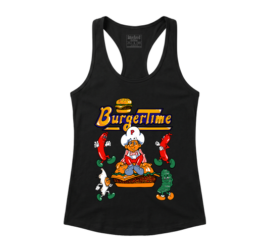 Burgertime - Racerback Tank