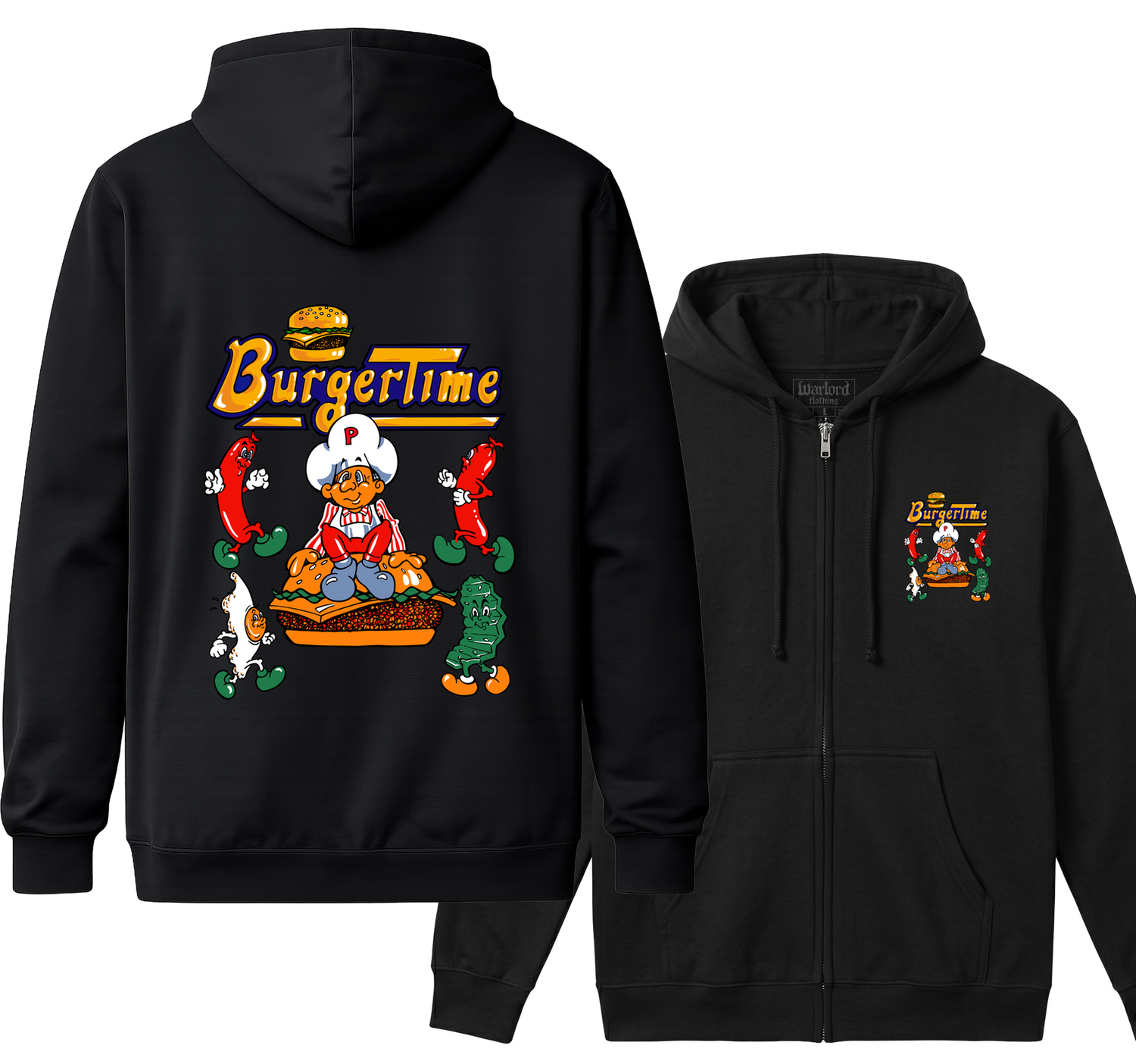 Burgertime - Zipper Hoodie