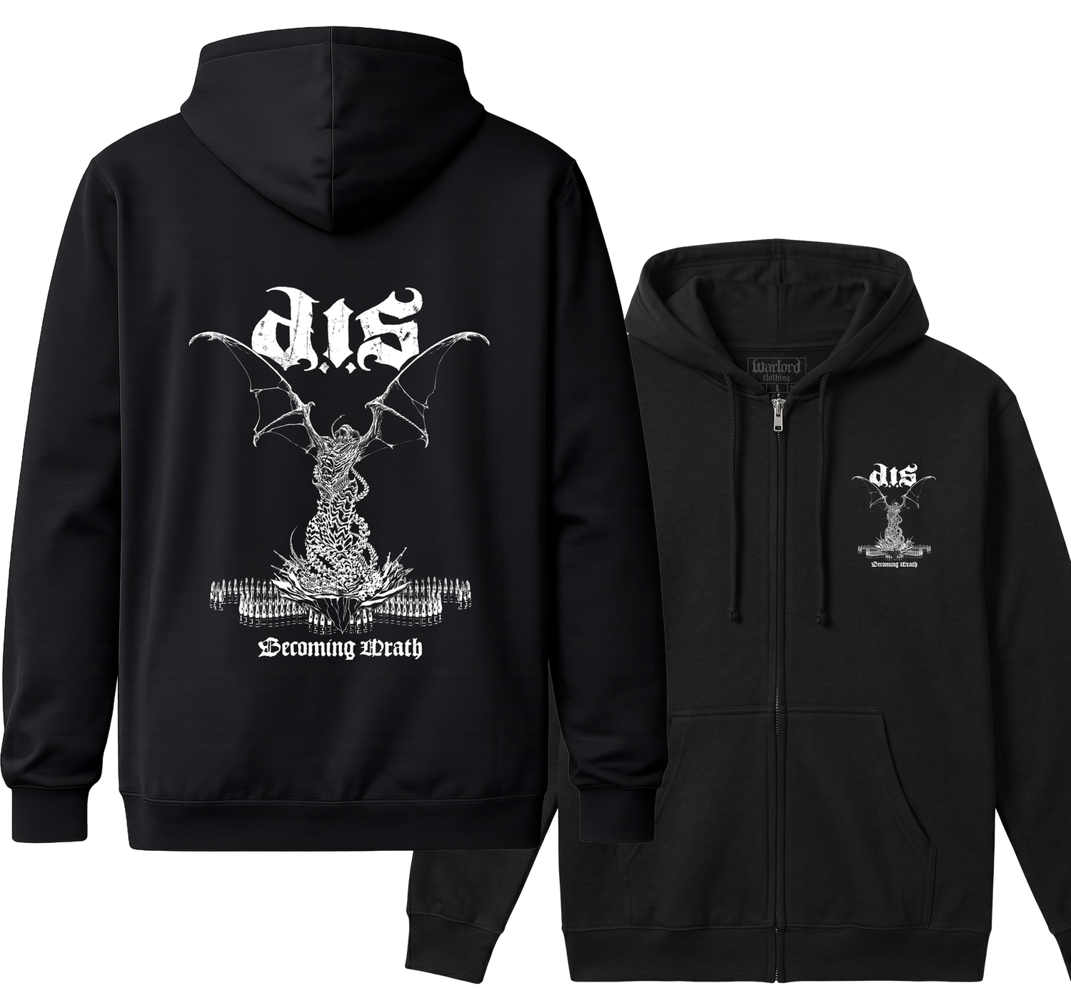 Destroyed In Seconds (D.I.S.) - Zipper Hoodie