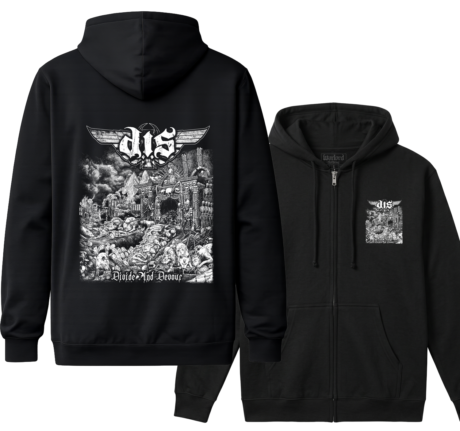 Destroyed In Seconds (D.I.S.) - Zipper Hoodie