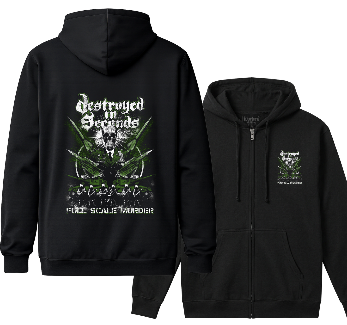 Destroyed In Seconds (D.I.S.) - Zipper Hoodie