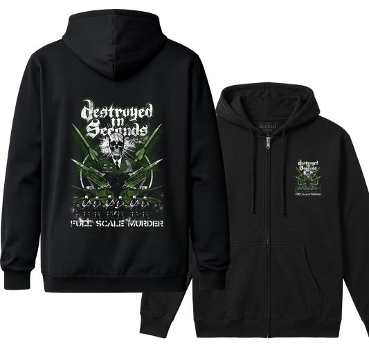 Destroyed In Seconds (D.I.S.) - Zipper Hoodie