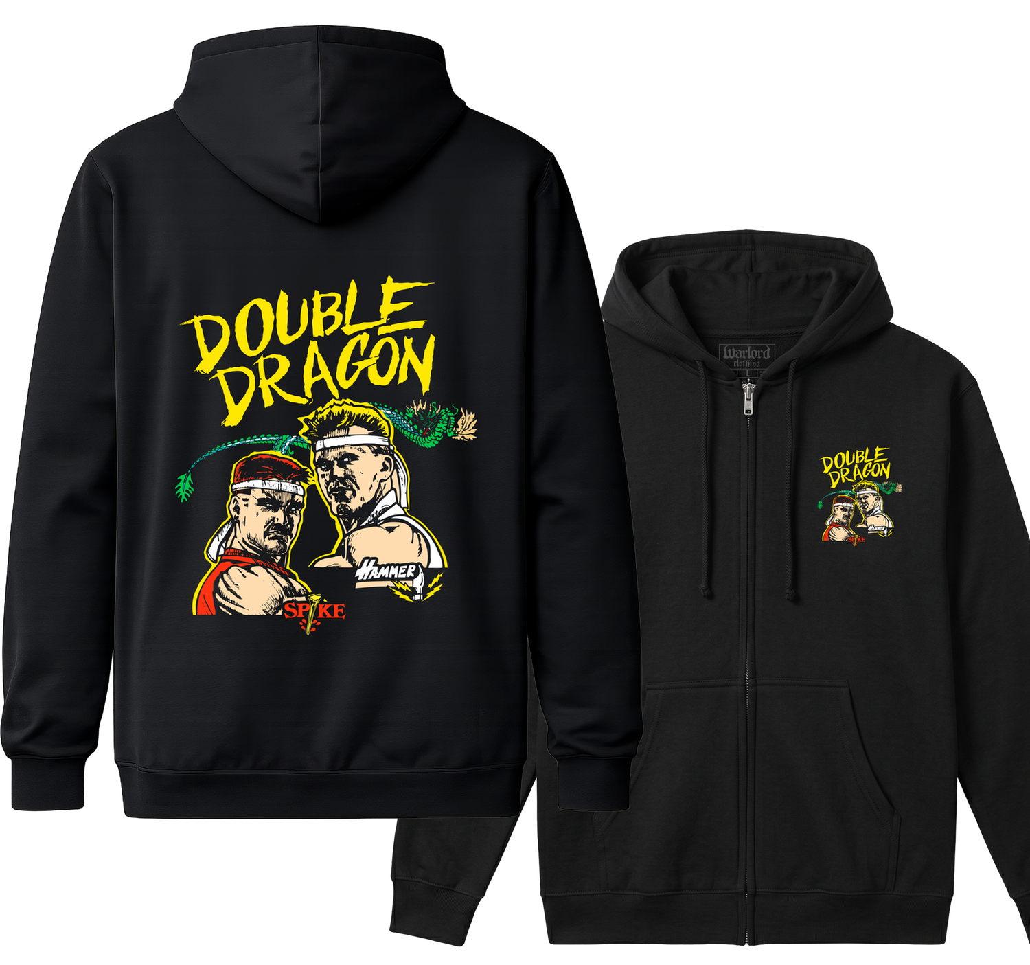 Double Dragon - Zipper Hoodie