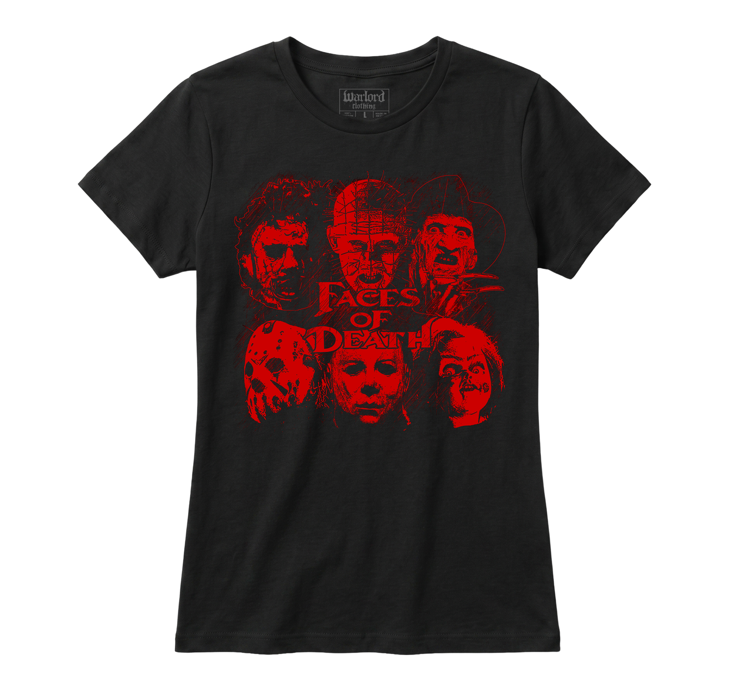 Faces Of Horror - Girlie Tee
