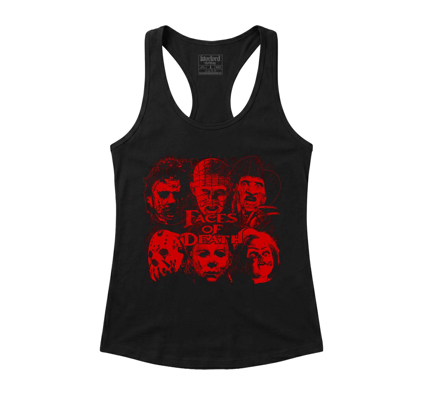 Faces Of Horror - Racerback Tank