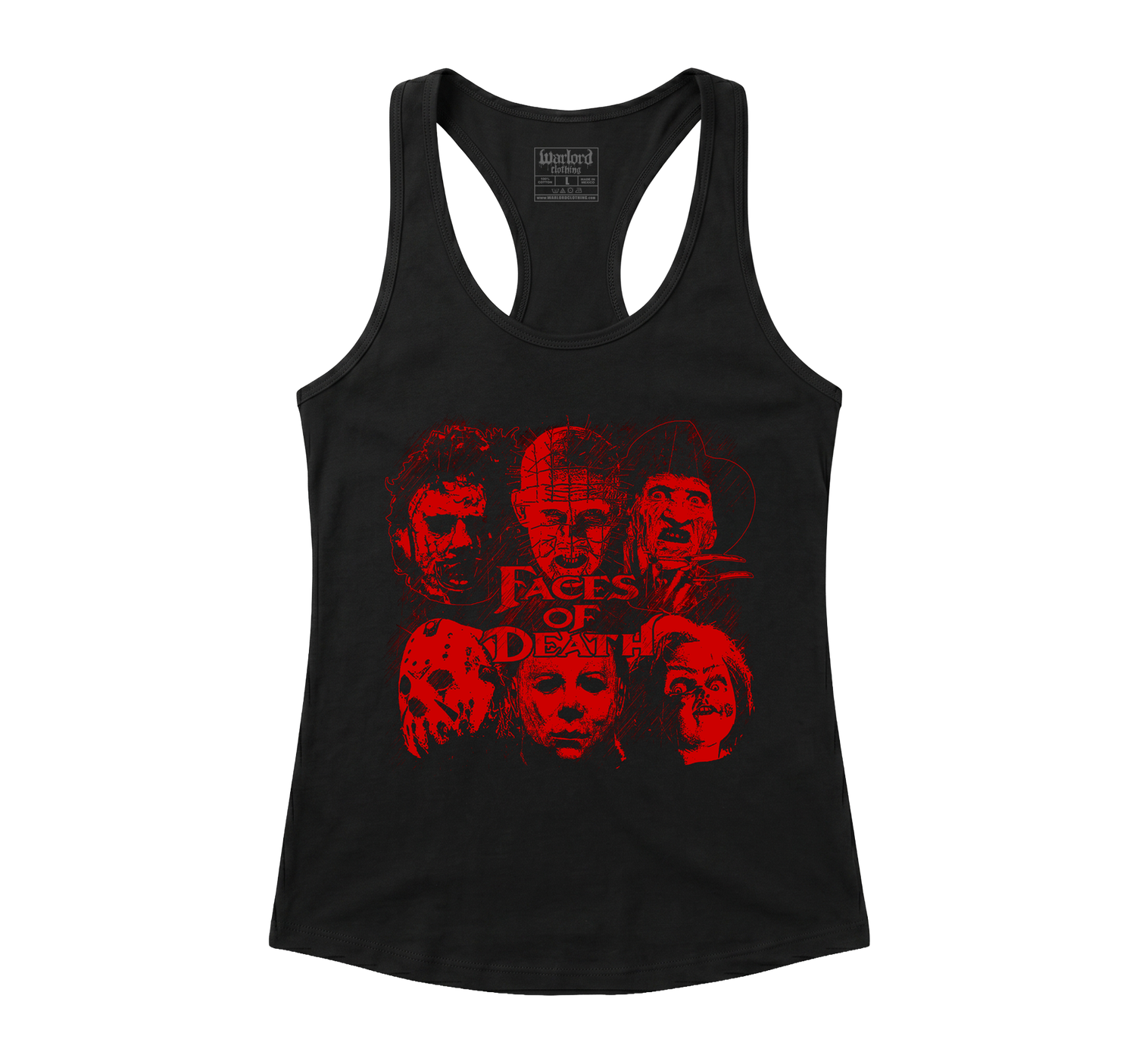 Faces Of Horror - Racerback Tank