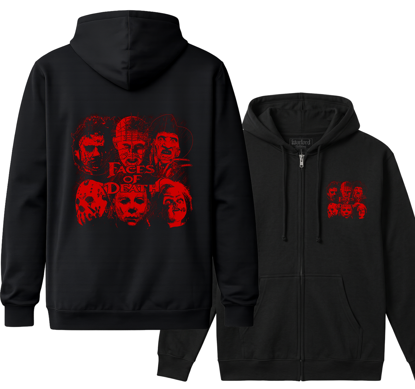 Faces Of Horror - Zipper Hoodie