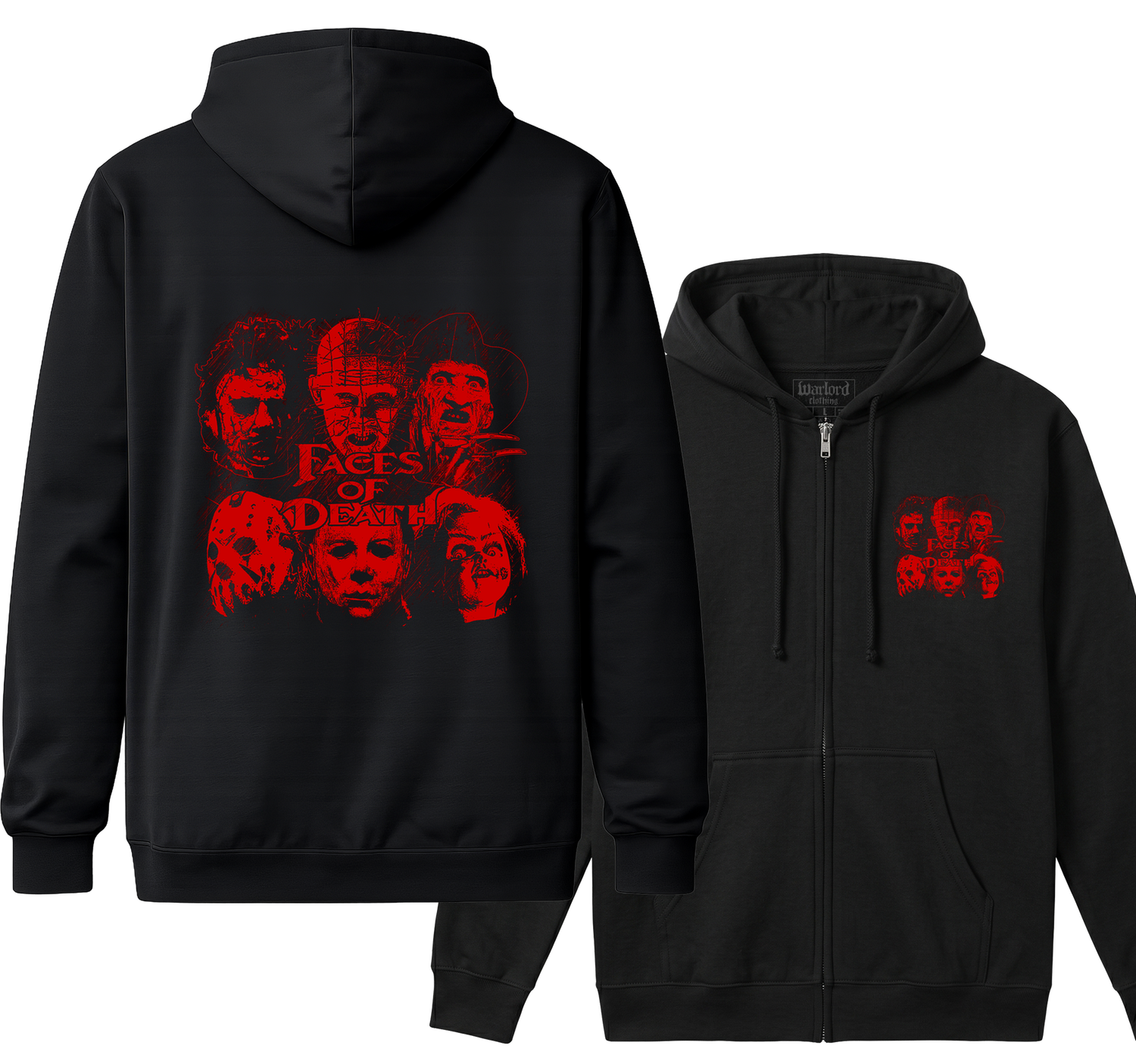 Faces Of Horror - Zipper Hoodie