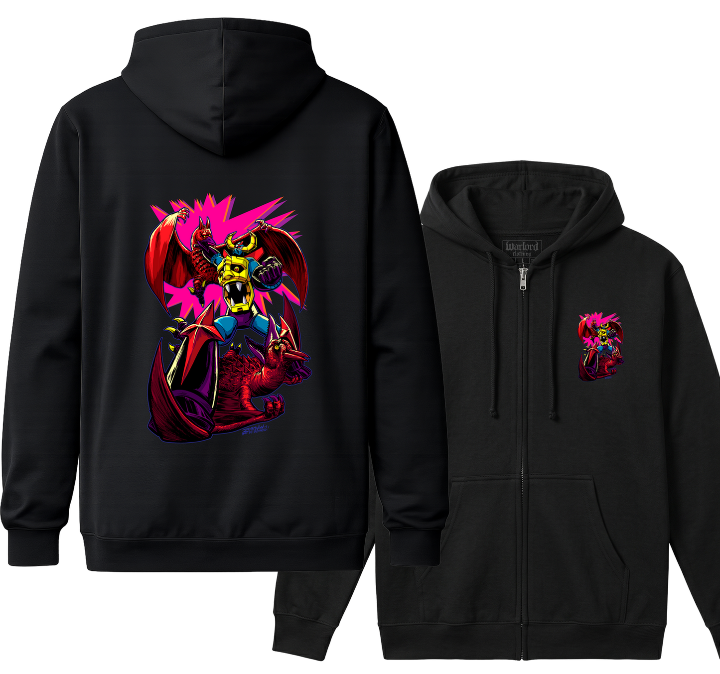 Gaiking VS Rodan - Zipper Hoodie