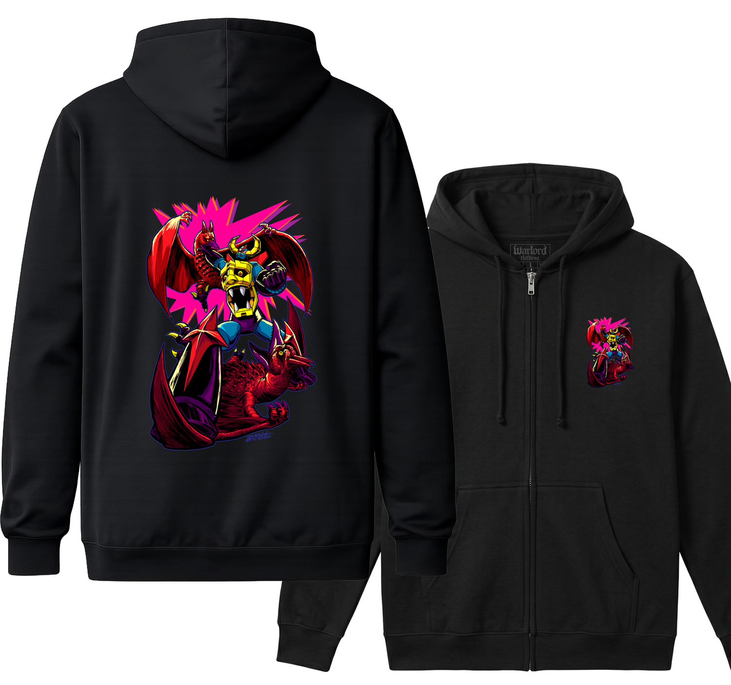 Gaiking VS Rodan - Zipper Hoodie