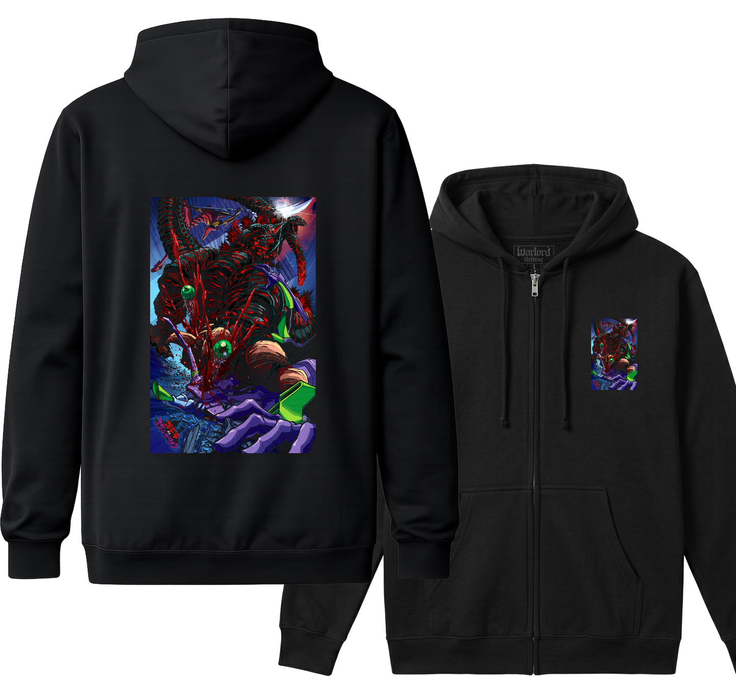 Godzilla VS Evangalion - Zipper Hoodie