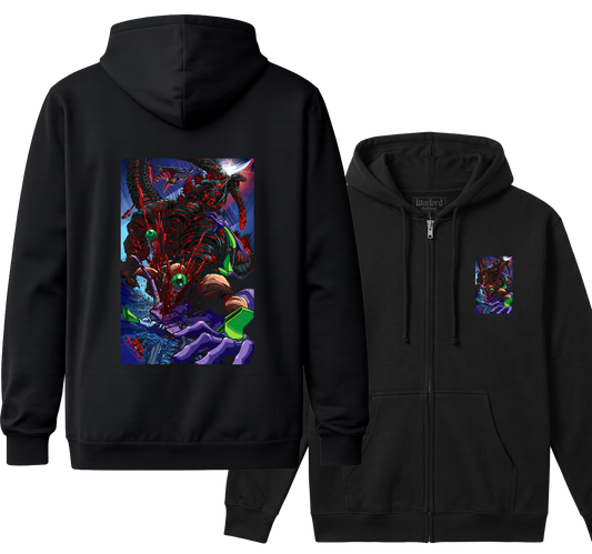 Godzilla VS Evangalion - Zipper Hoodie