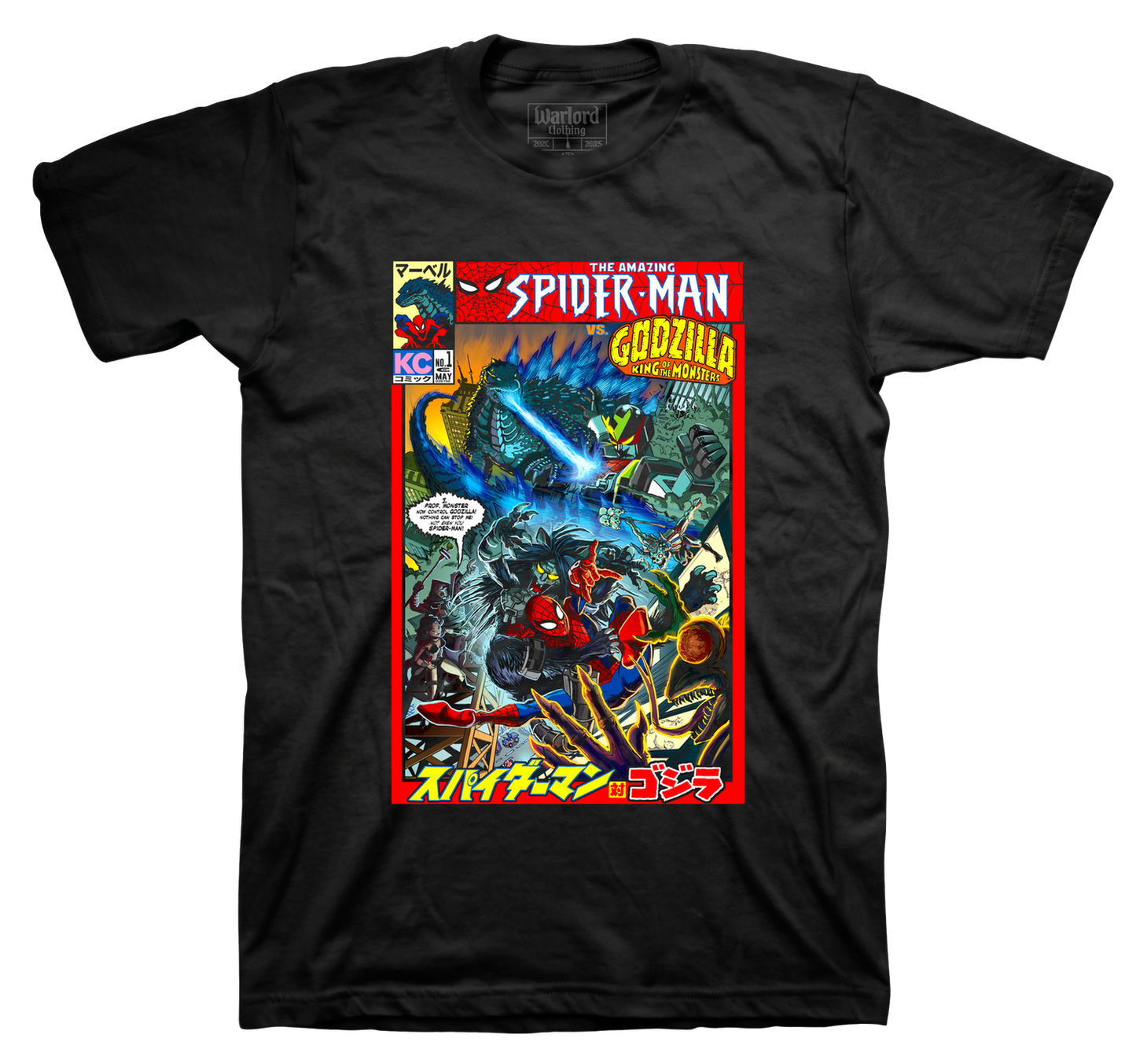 Godzilla VS Spiderman - T-Shirt