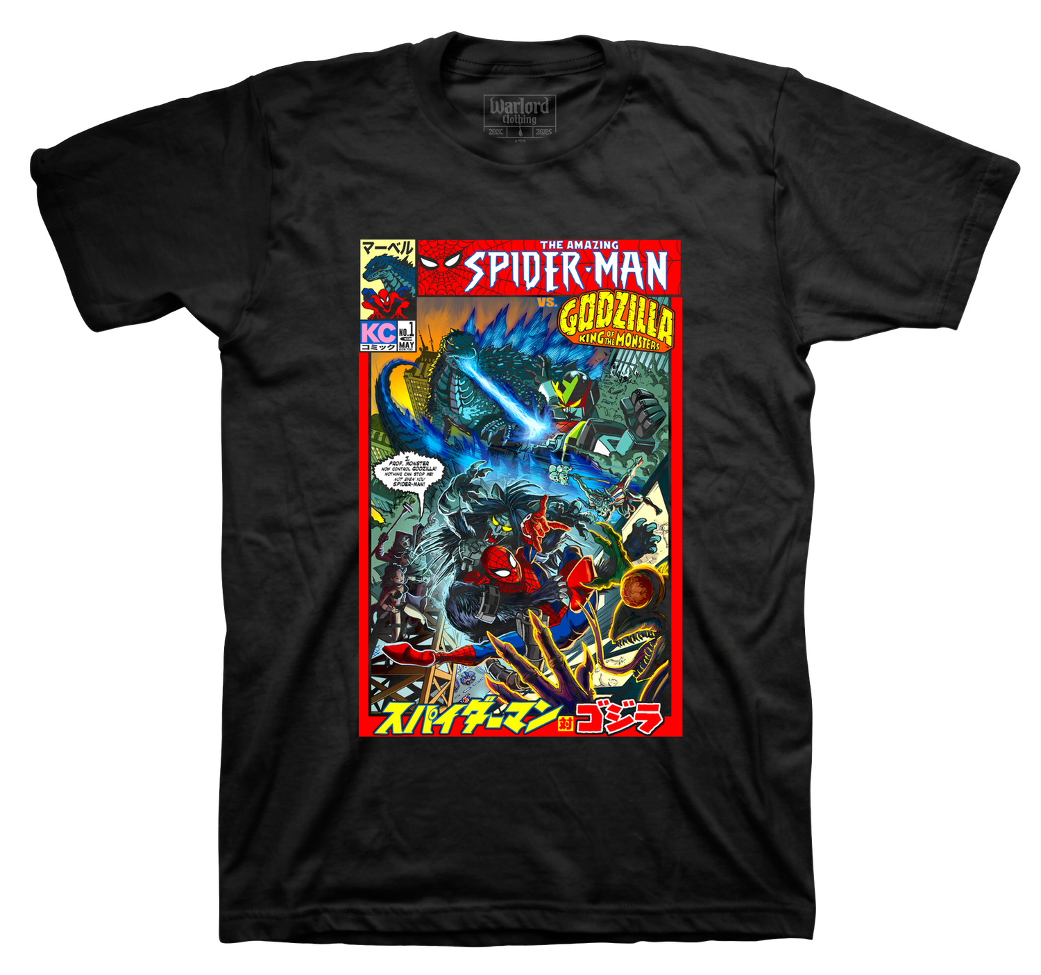 Godzilla VS Spiderman - T-Shirt