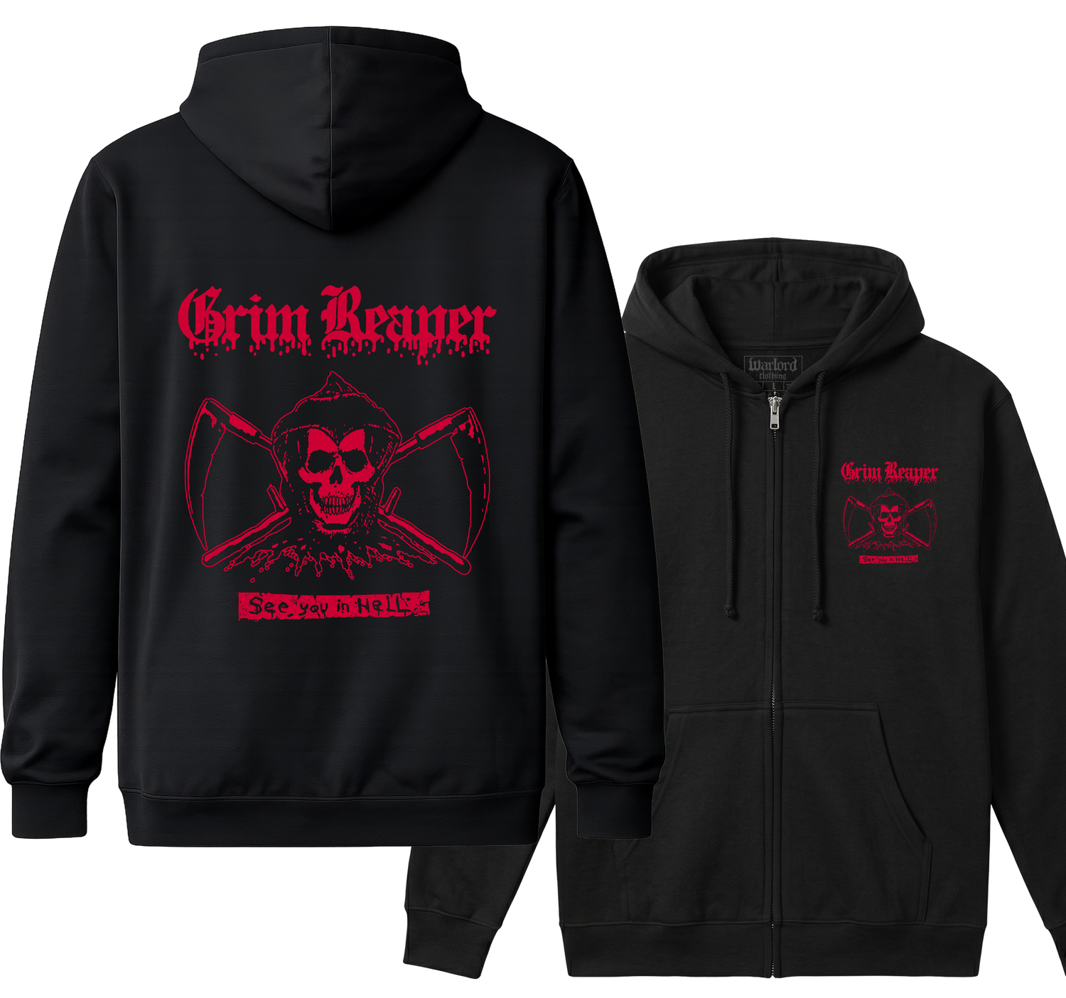Grim Reaper - Zipper Hoodie