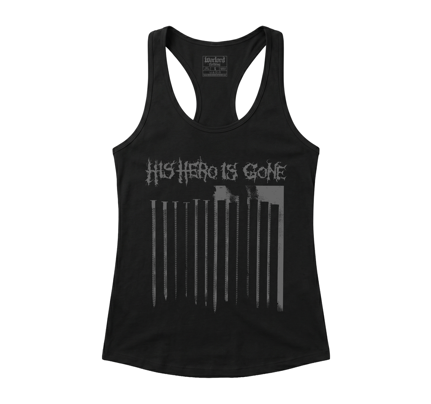 His Hero Is Gone - Racerback Tank