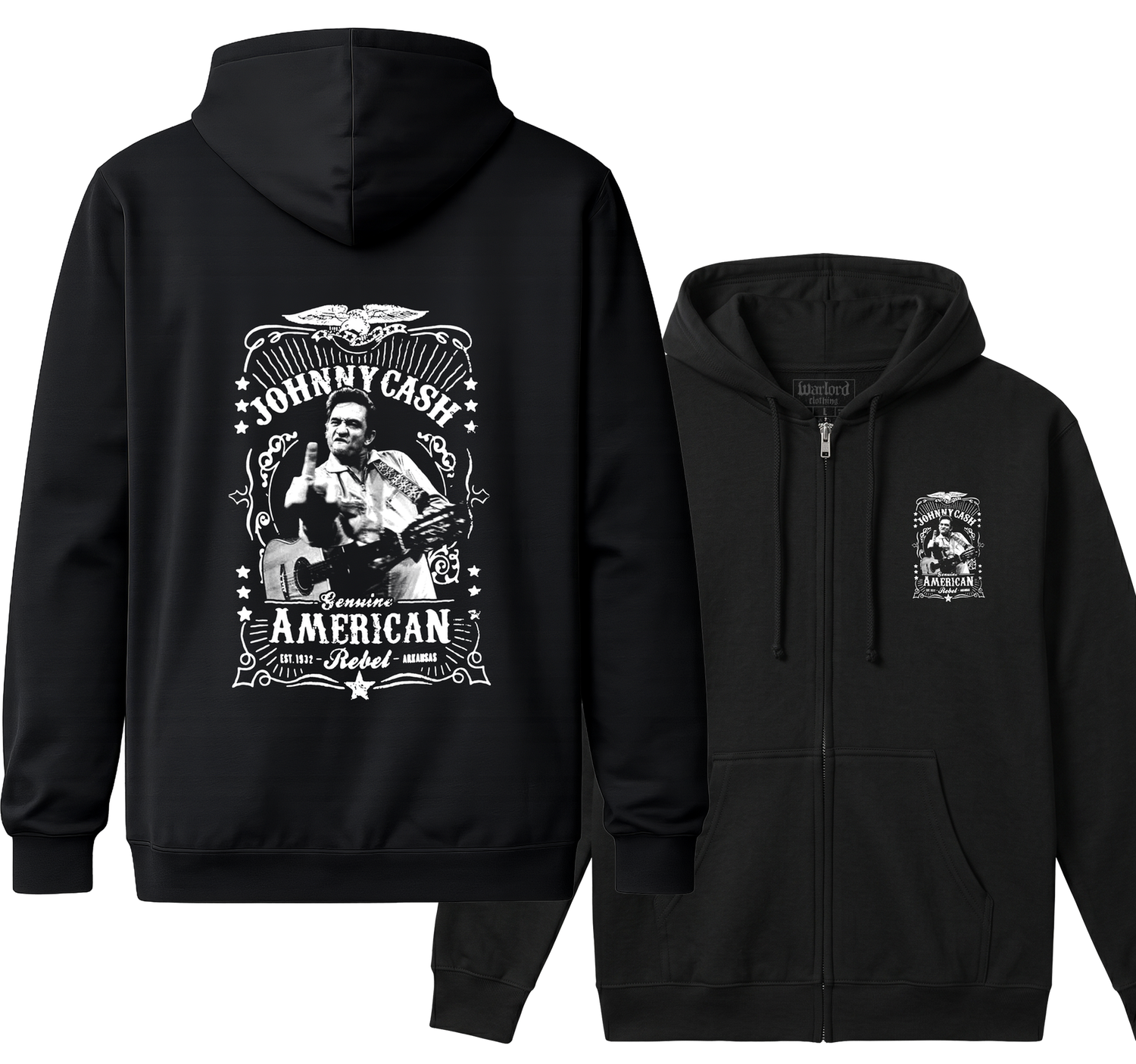 Johnny Cash - Zipper Hoodie