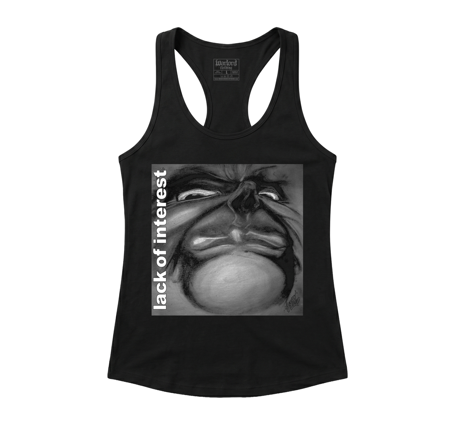 Lack Of Interest - Racerback Tank