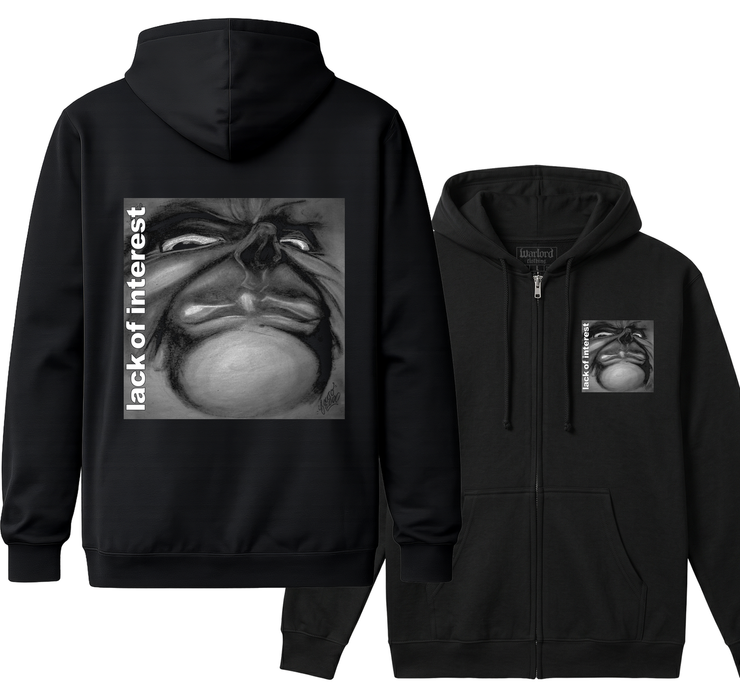 Lack Of Interest - Zipper Hoodie