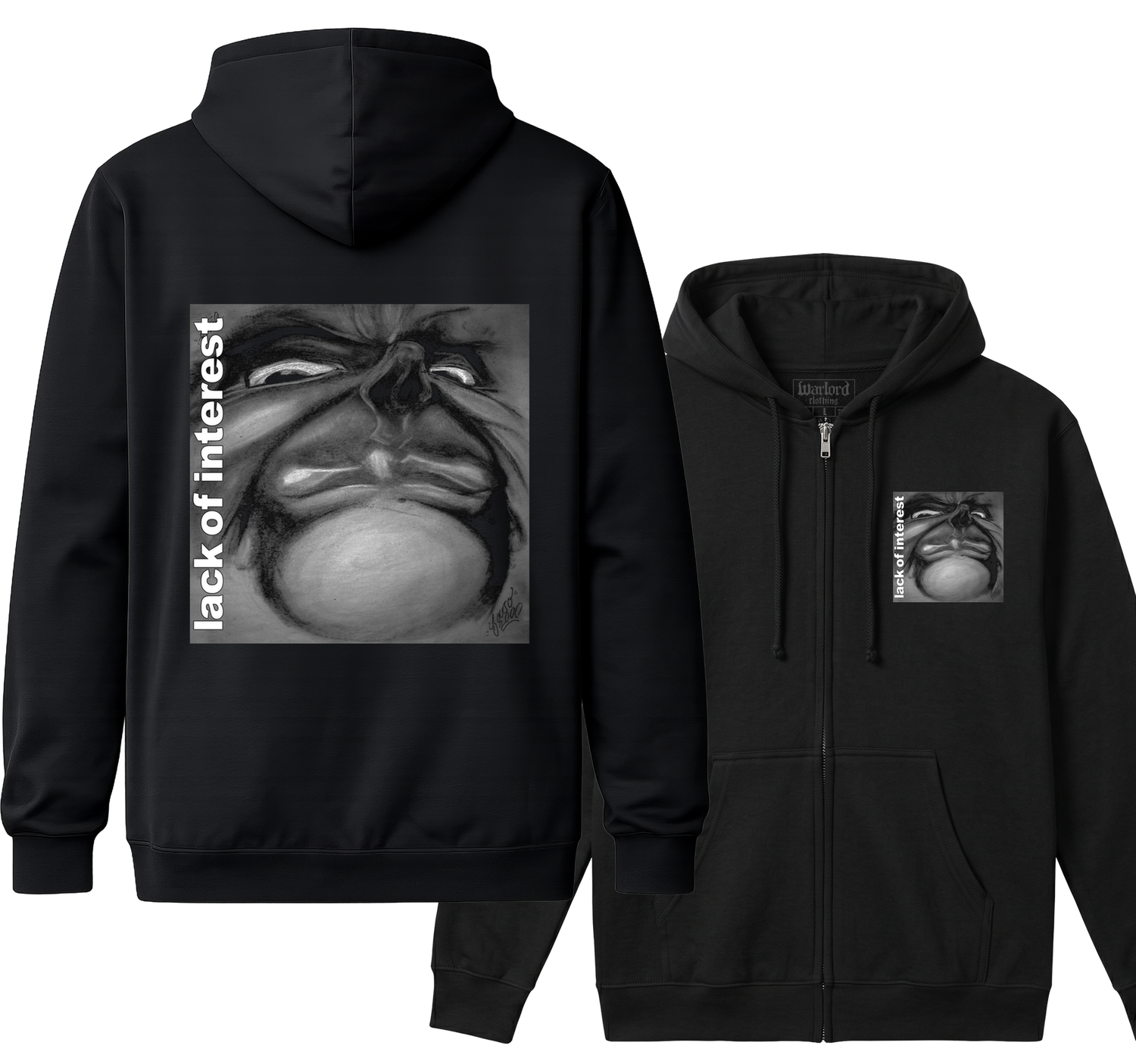 Lack Of Interest - Zipper Hoodie