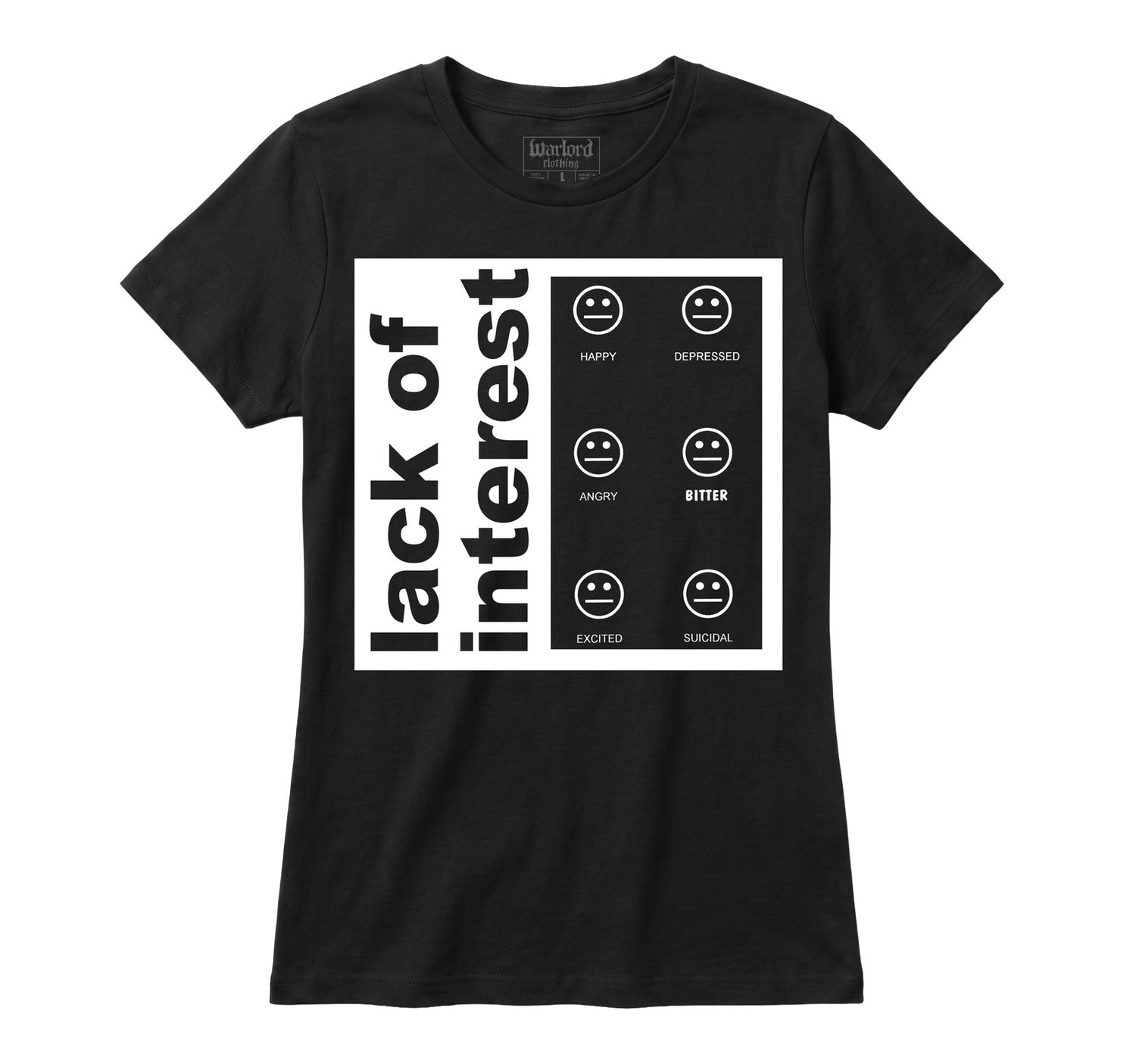 Lack Of Interest - Girlie Tee